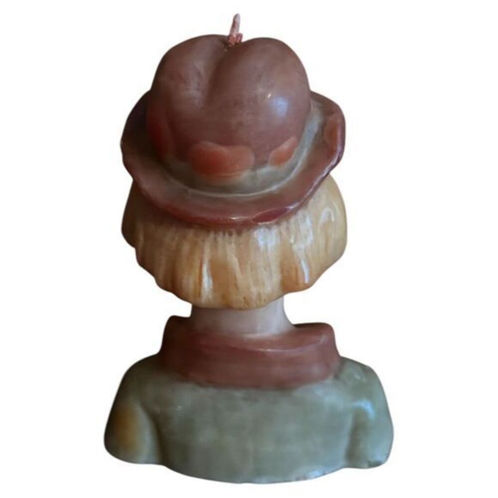 Vintage Clown Candle Porcelain Eyes Head Bust‎ Rare - Picture 3 of 6